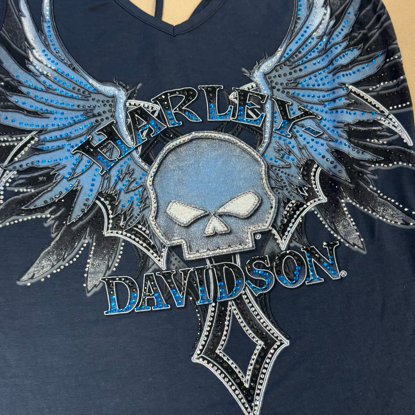 Harley Davidson skull tee
