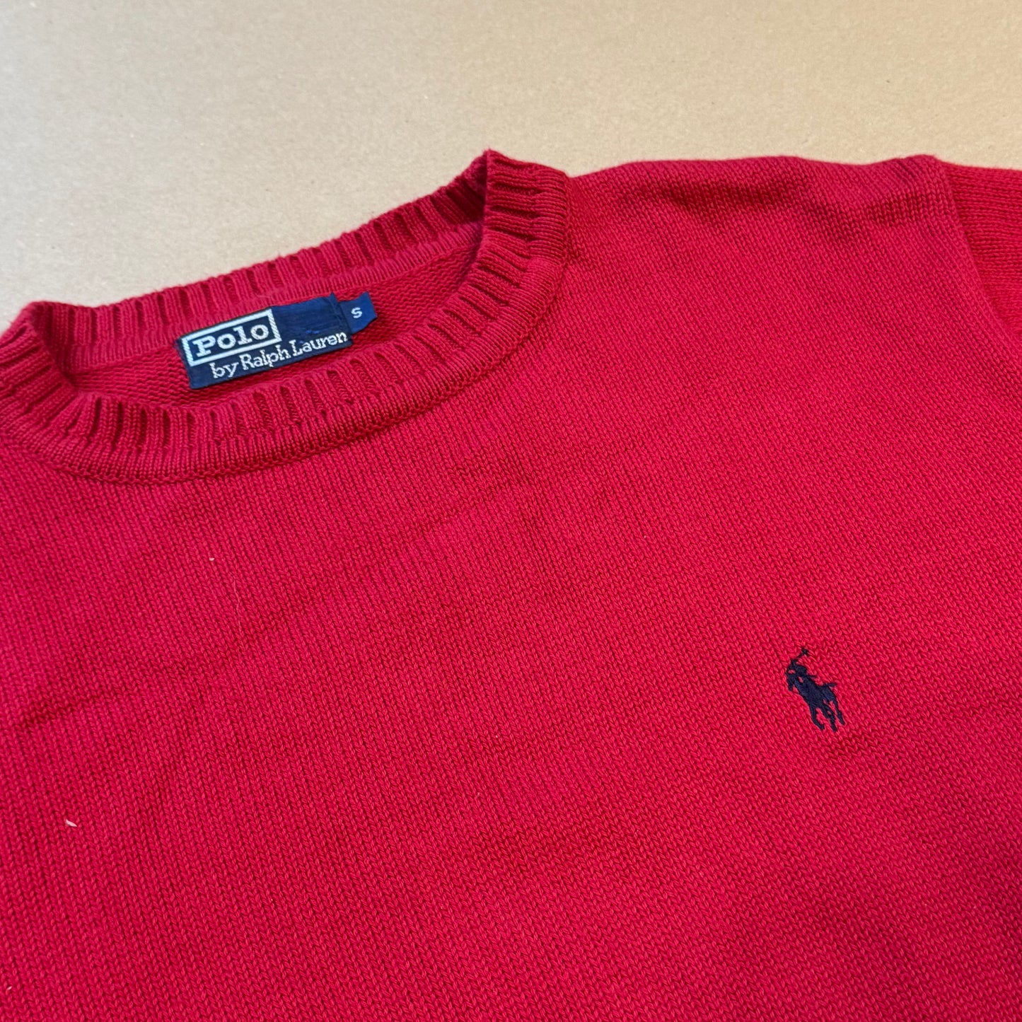 Polo Ralph Lauren red knitted sweatshirt