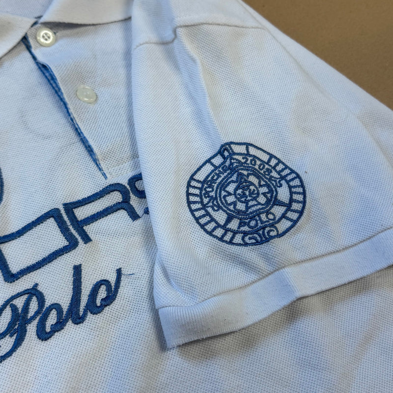 Detailansicht: Sourced limited accessories and clothes La Martina Porsche 2008 streetwear poloshirt – Logo, Nähte oder Material