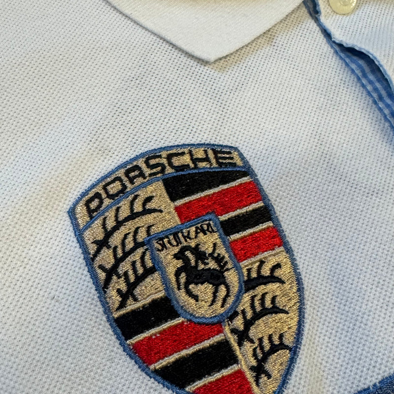Detailansicht: Sourced limited accessories and clothes La Martina Porsche 2008 streetwear poloshirt – Logo, Nähte oder Material