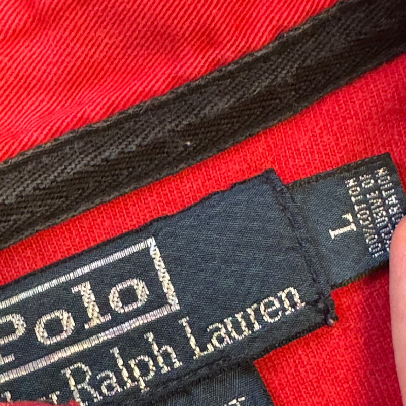 Detailansicht: Sourced limited accessories and clothes Polo Ralph Lauren Suisse Snow Polo longsleeve – Logo, Nähte oder Material