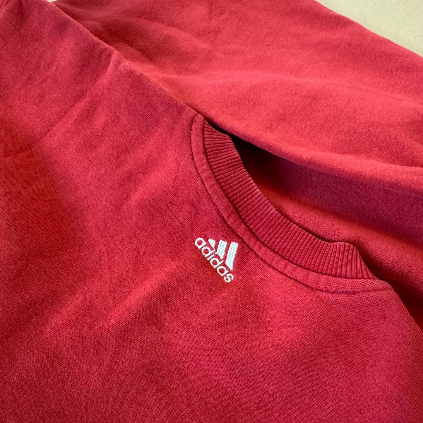 Adidas vintage 90s red sweatshirt
