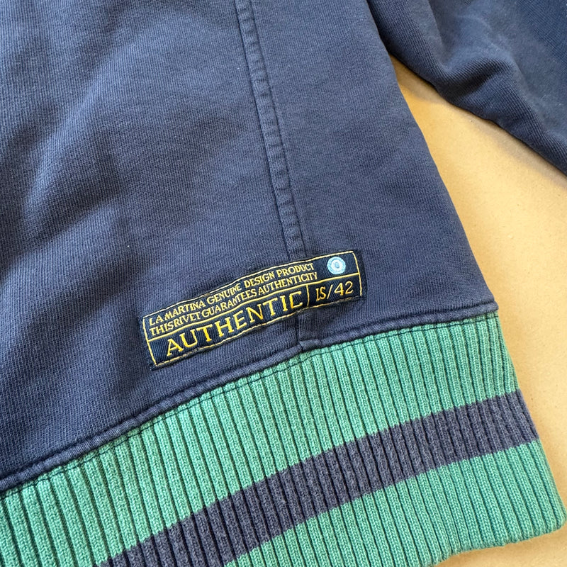 Detailansicht: Sourced limited accessories and clothes La Martina Heritage vintage zip-up jacket – Logo, Nähte oder Material