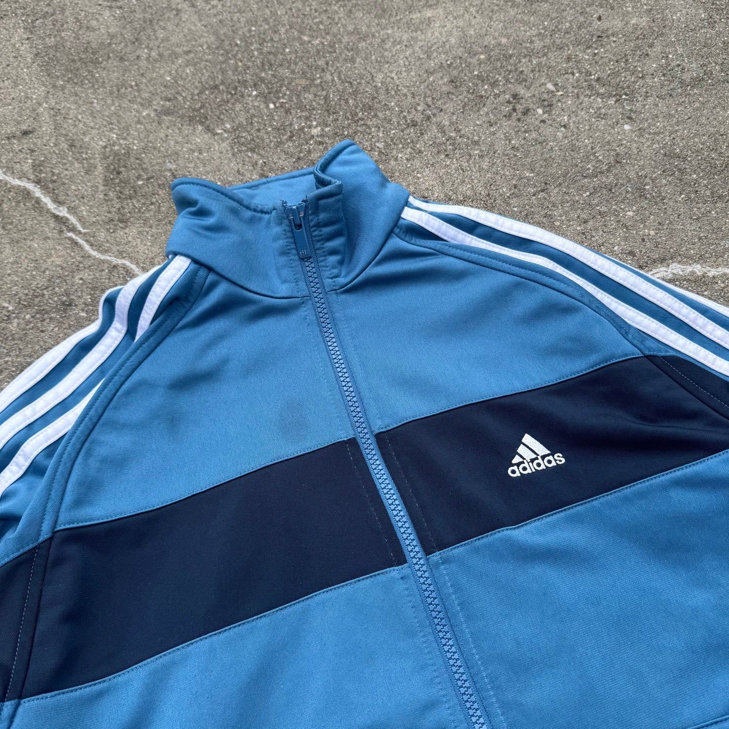 Adidas vintage 90s blue track jacket
