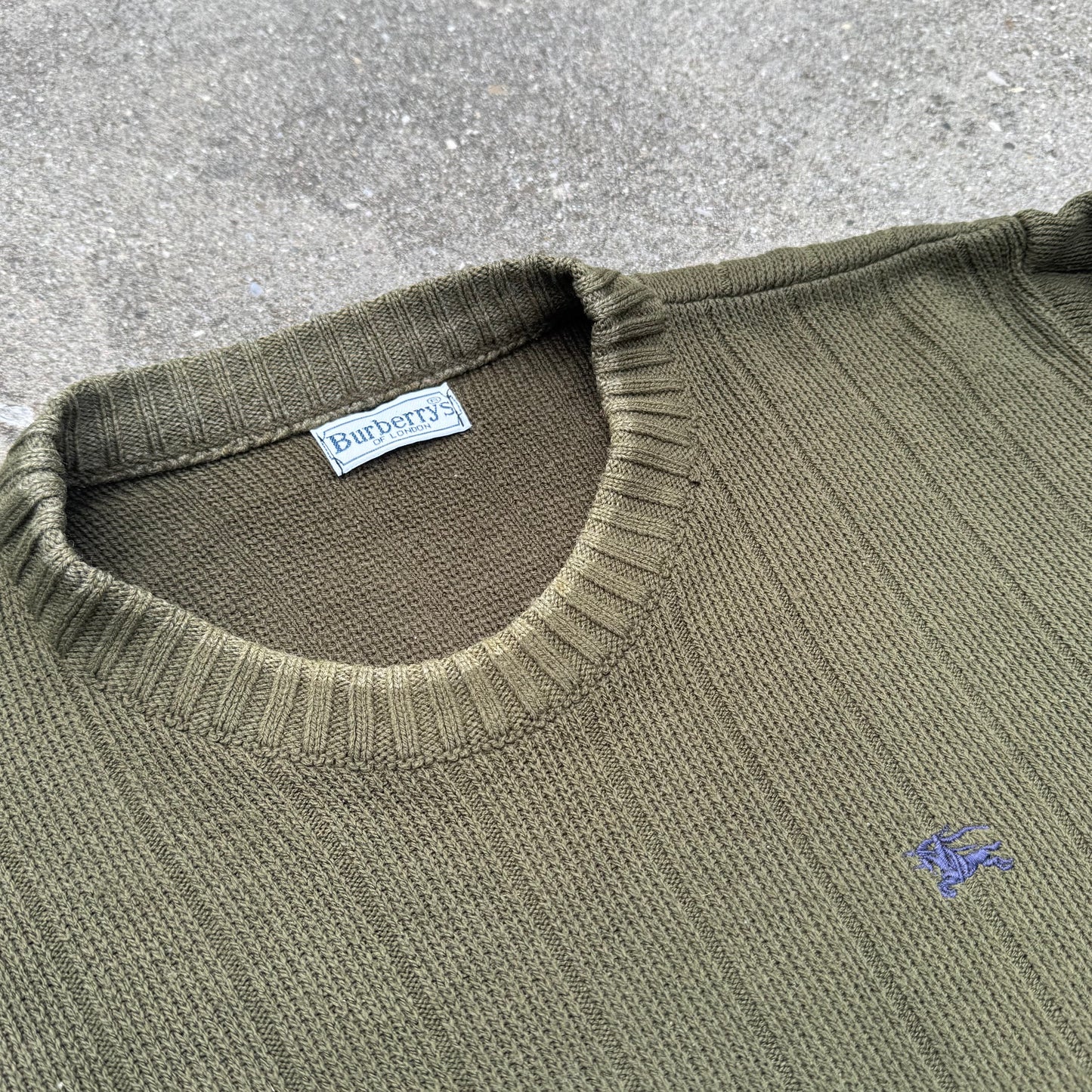 Vintage Burberry London knitted crewneck