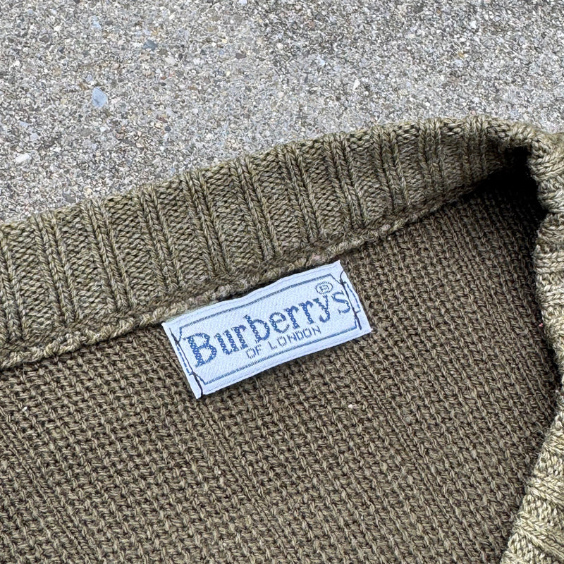 Detailansicht: Sourced limited accessories and clothes Vintage Burberry London knitted crewneck – Logo, Nähte oder Material