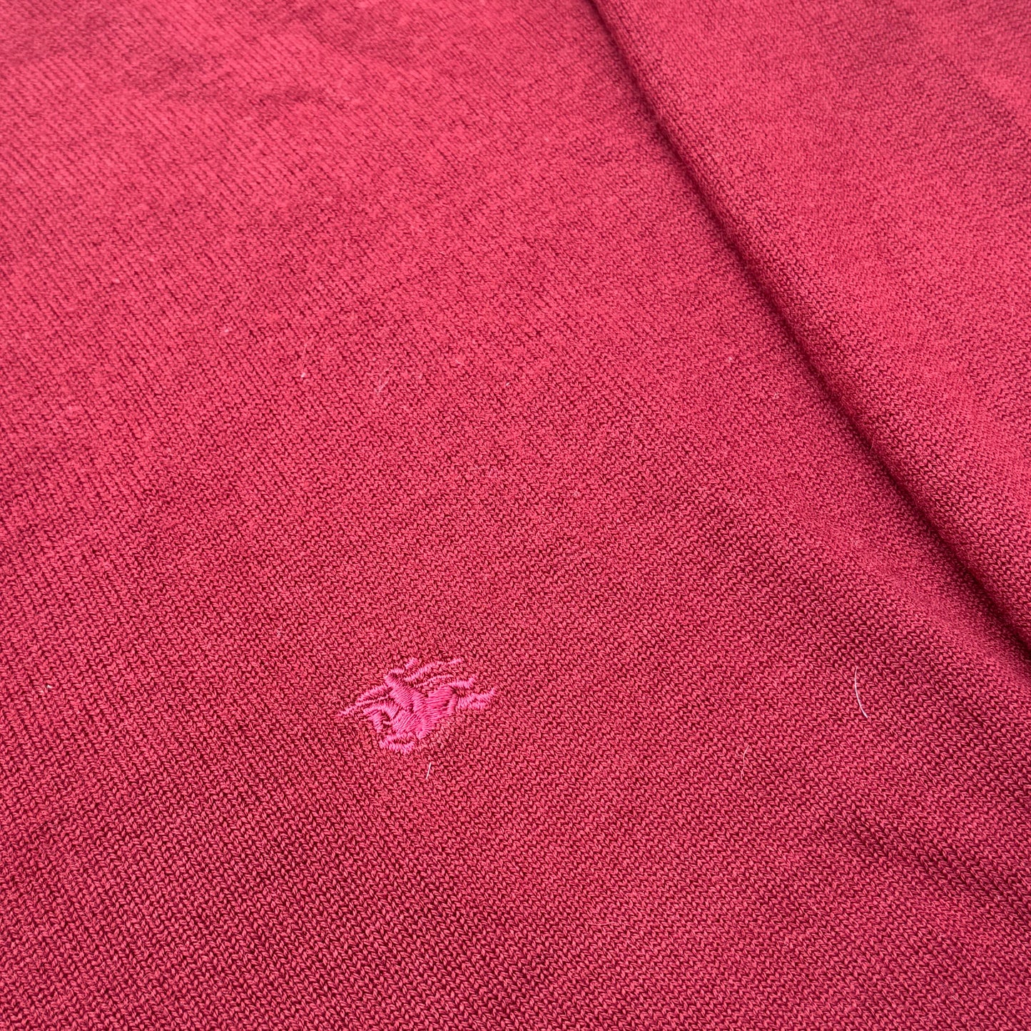 Burberry London vintage red wool sweatshirt