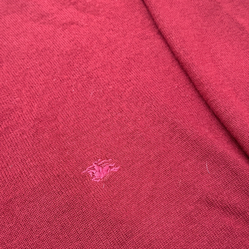 Detailansicht: Sourced limited accessories and clothes Burberry London vintage red wool sweatshirt – Logo, Nähte oder Material
