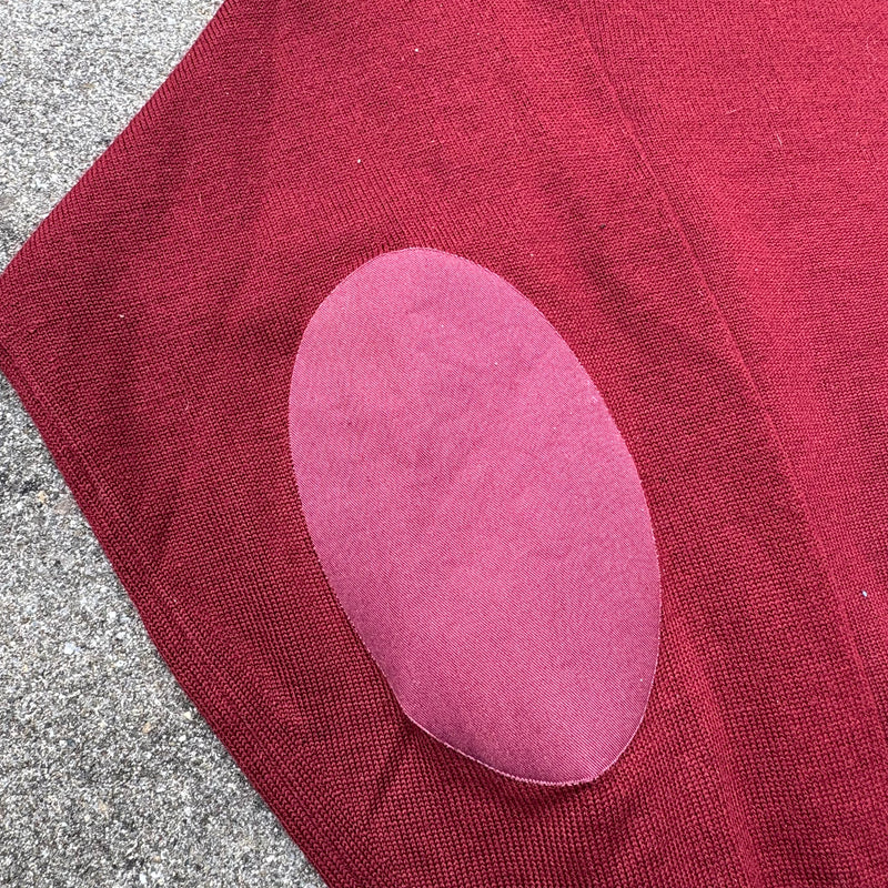Detailansicht: Sourced limited accessories and clothes Burberry London vintage red wool sweatshirt – Logo, Nähte oder Material