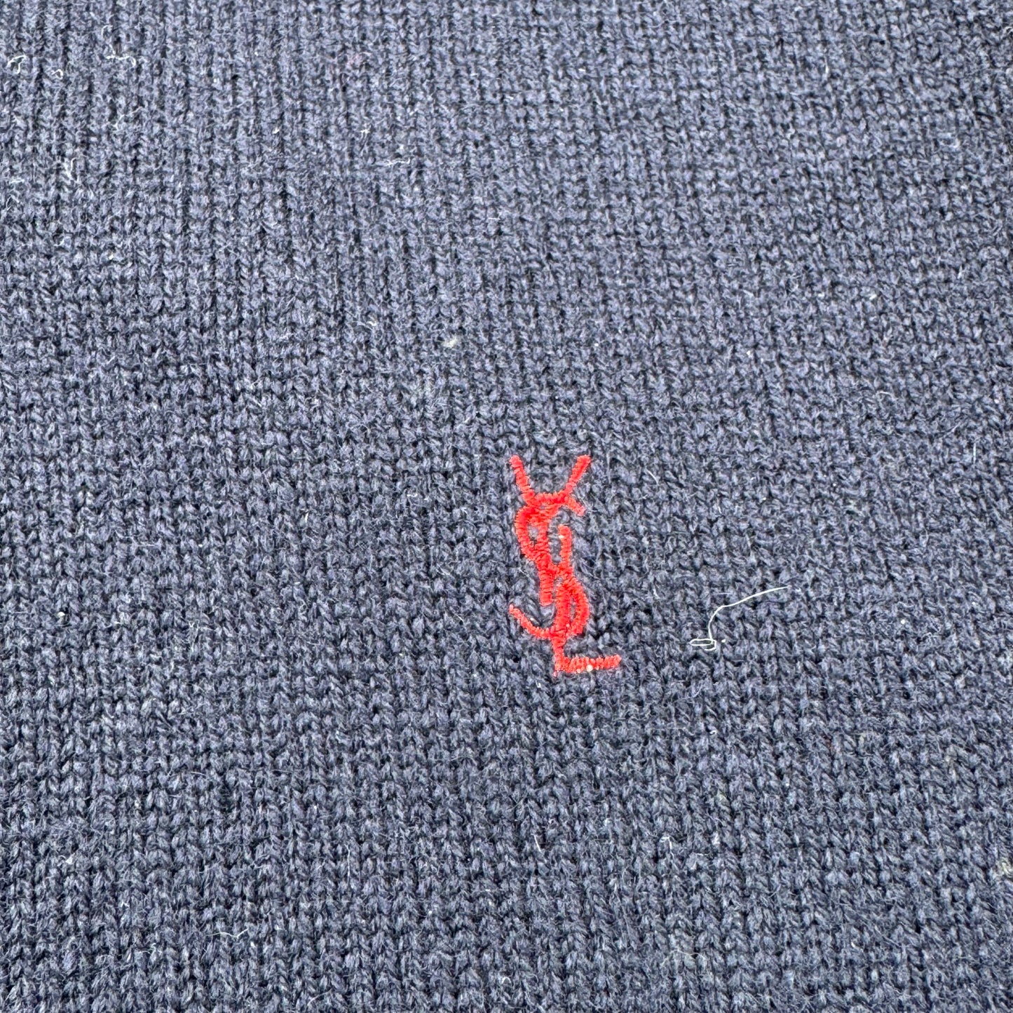 Yves Saint Laurent wool trademark crewneck