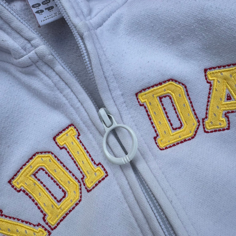 Detailansicht: Sourced limited accessories and clothes Adidas 90s vintage zip-up jacket – Logo, Nähte oder Material