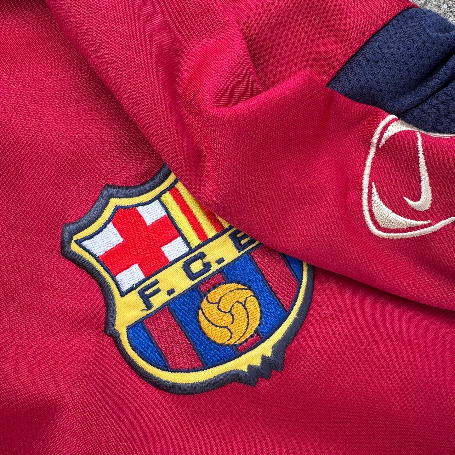 Nike FC Barcelona vintage red track jacket