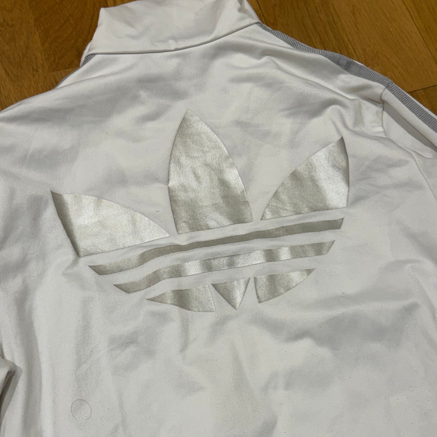 Adidas Firebird white y2k track jacket