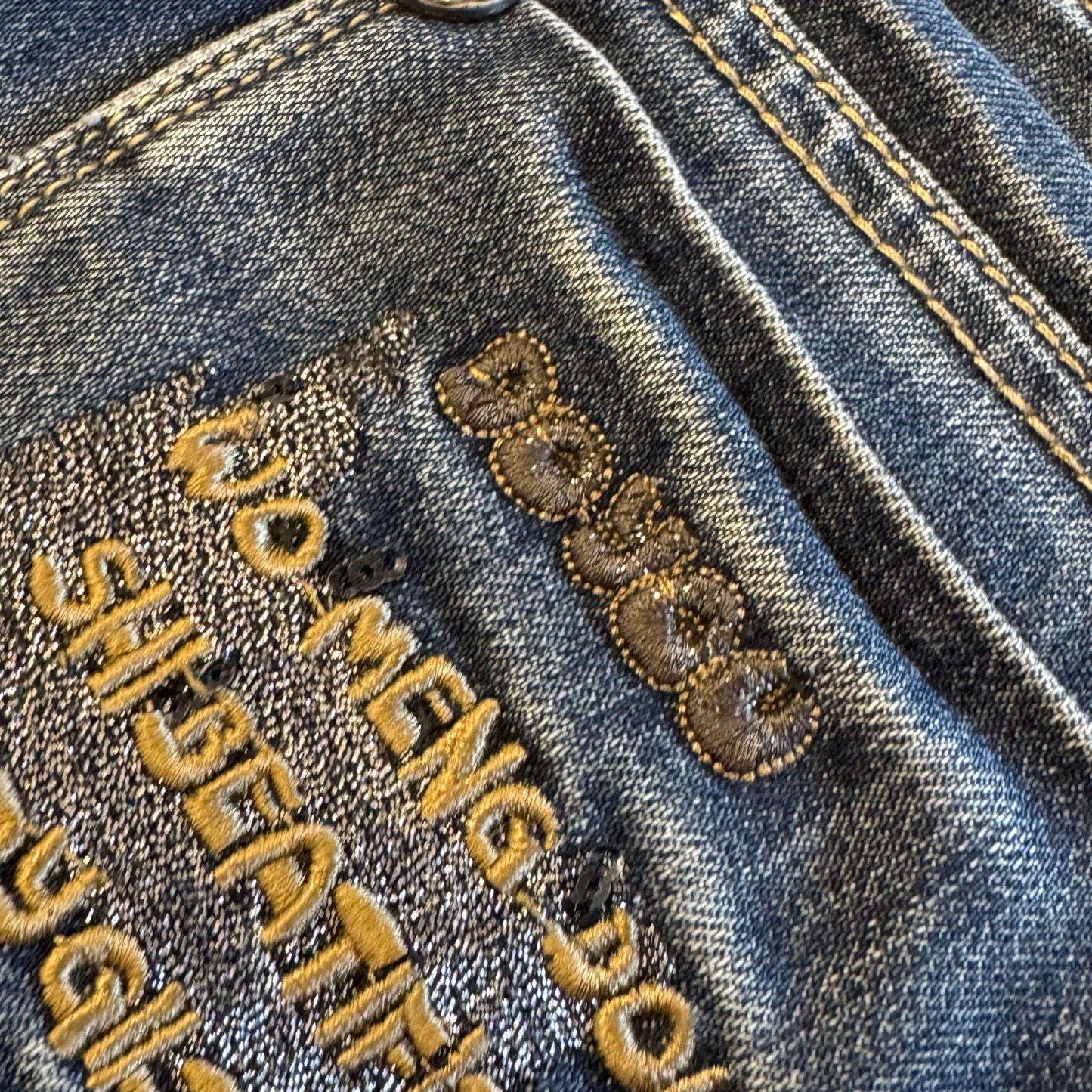 JMS "doyou" stonewashed y2k wide leg jeans