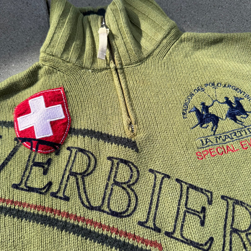 Detailansicht: Sourced limited accessories and clothes La Martina Verbier knitted sweater – Logo, Nähte oder Material