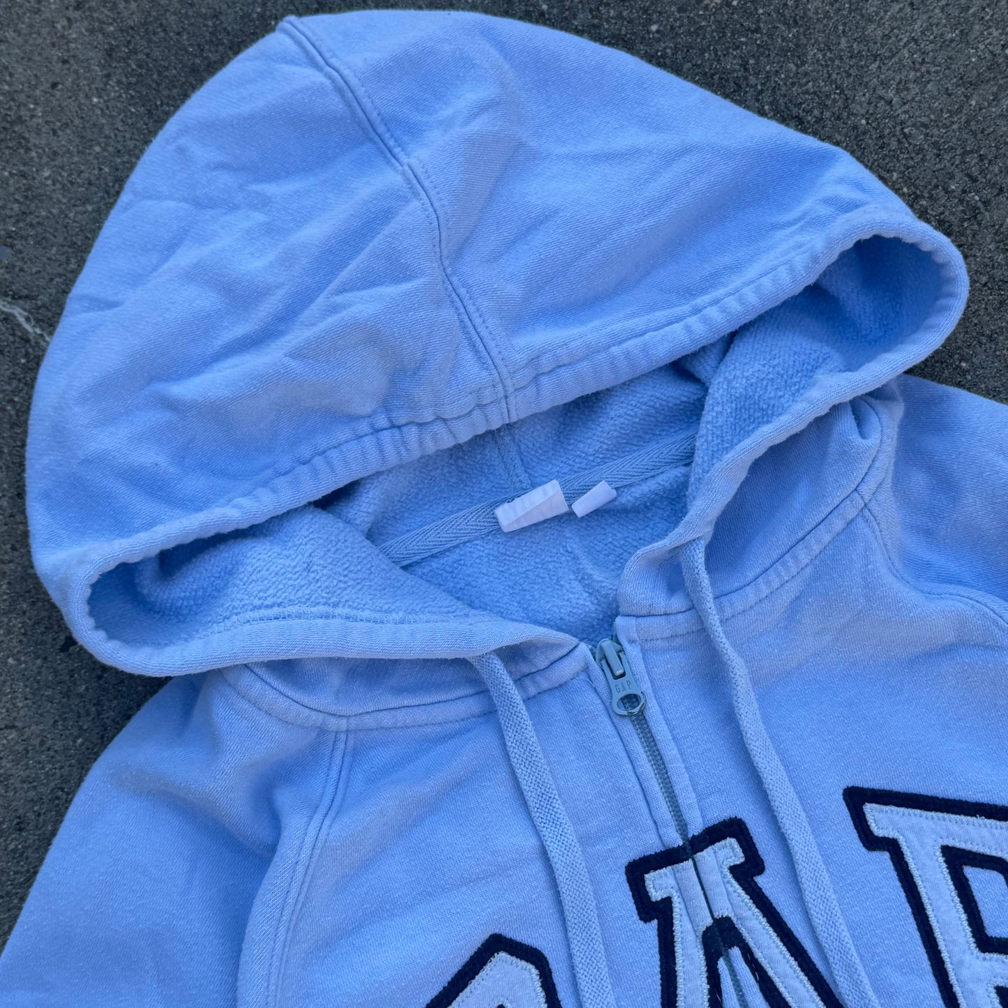 GAP skyblue y2k zip-up hoodie
