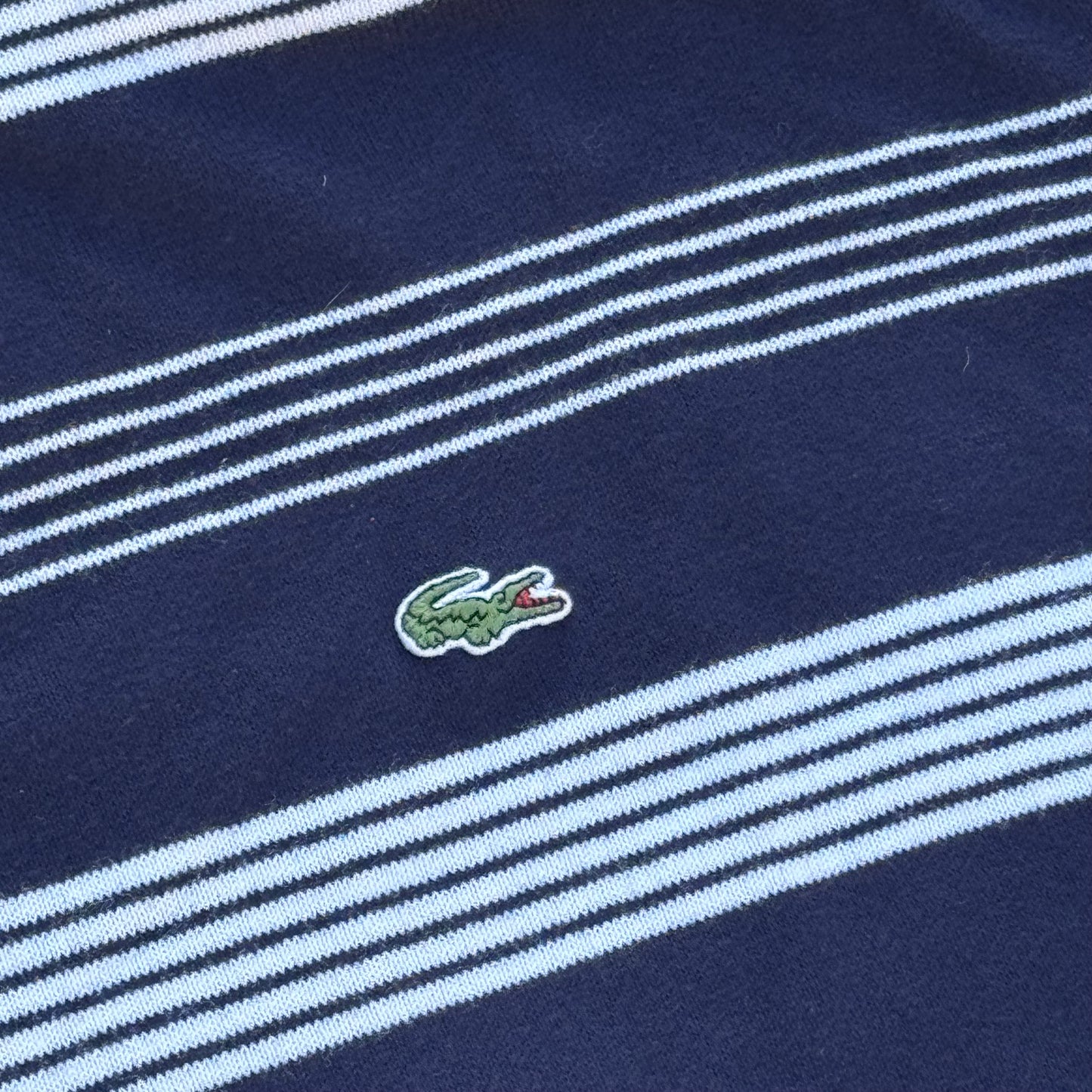 Lacoste vintage striped knit sweatshirt