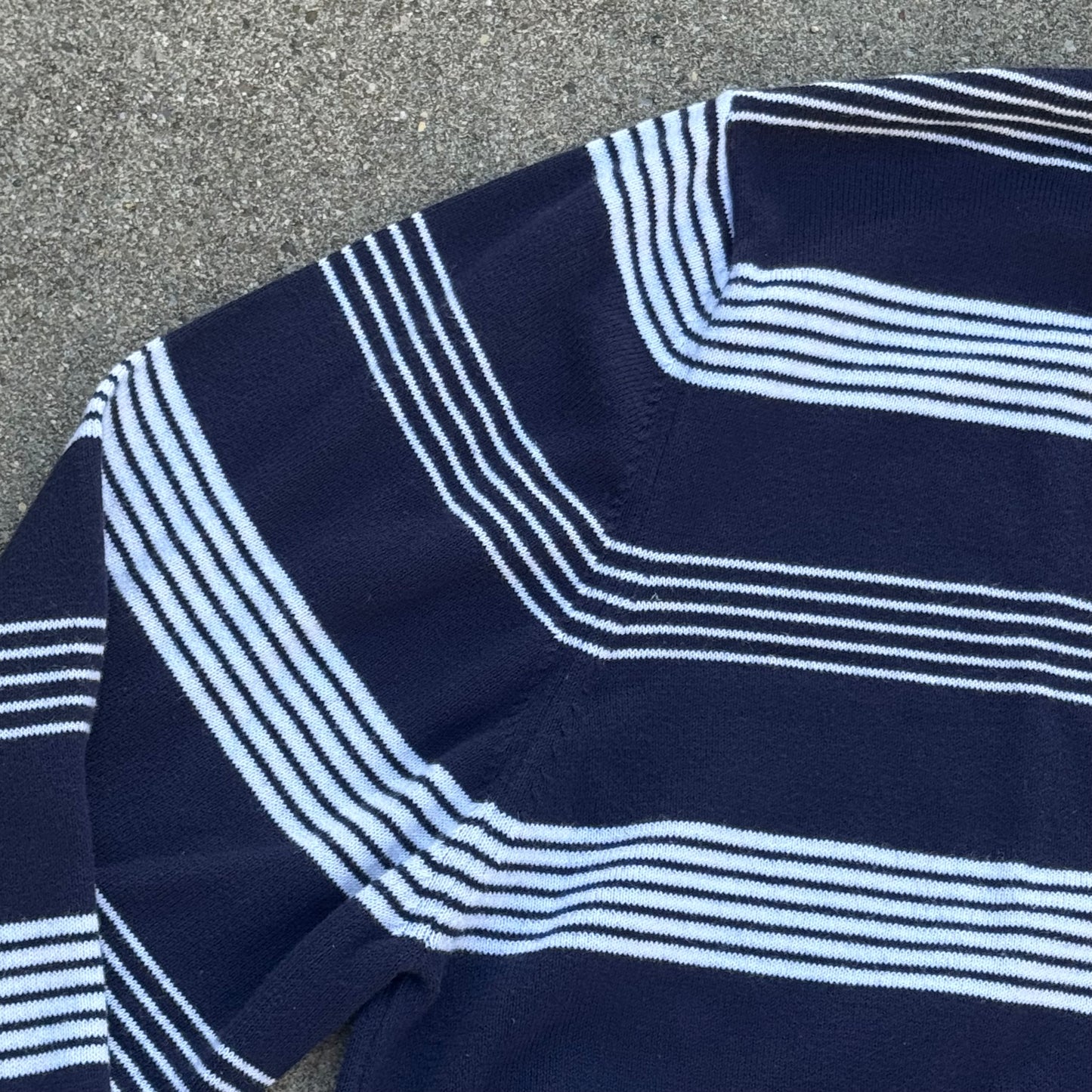 Lacoste vintage striped knit sweatshirt