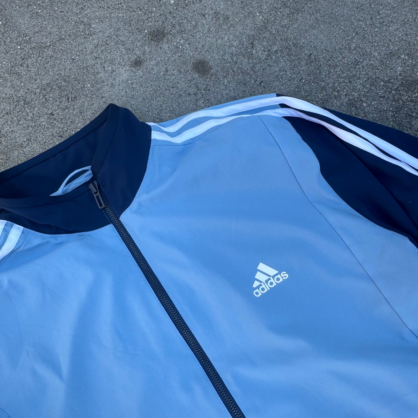 Adidas skyblue sportswear track jacket