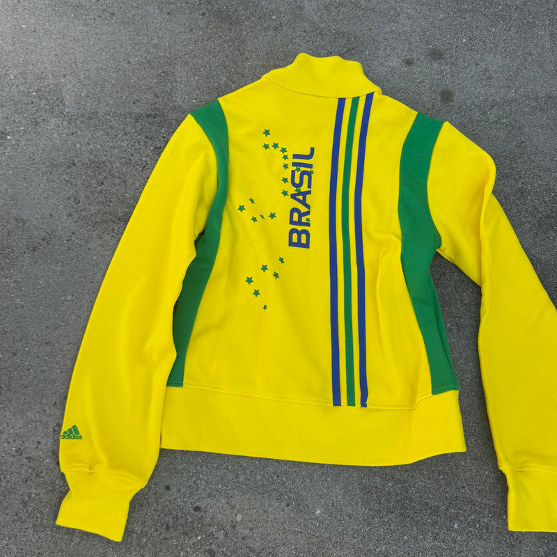 Detailansicht: Sourced limited accessories and clothes Adidas Brazil Worldcup 2006 track jacket – Logo, Nähte oder Material