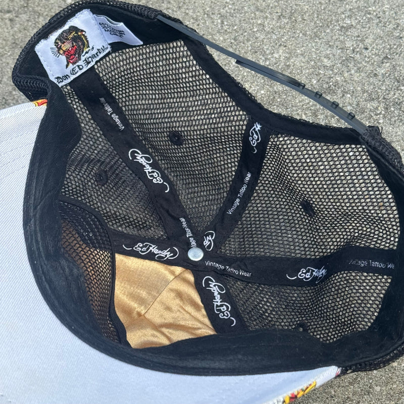 Detailansicht: Sourced limited accessories and clothes Ed Hardy vintage tattoo edition y2k cap – Logo, Nähte oder Material