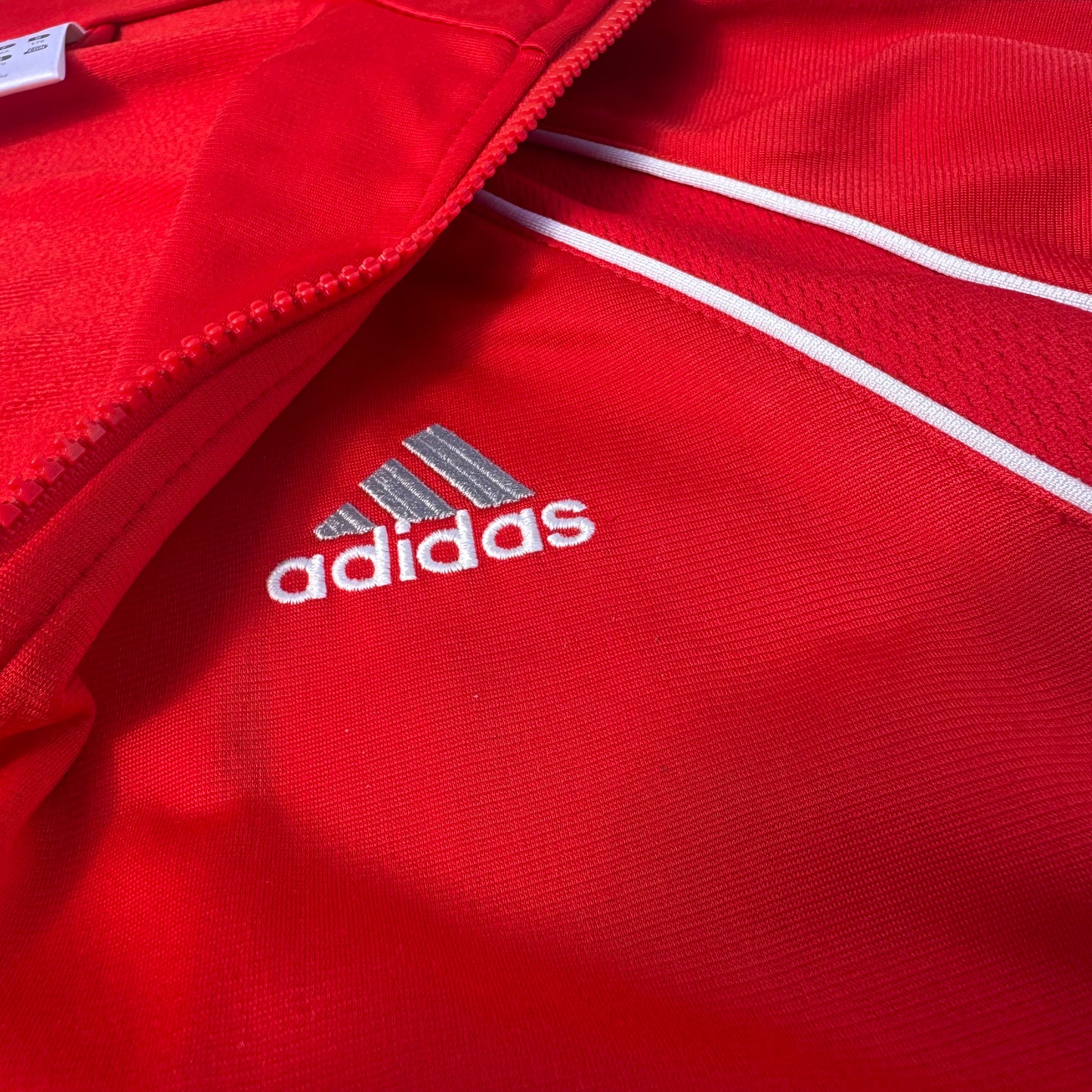 Adidas vintage red track jacket