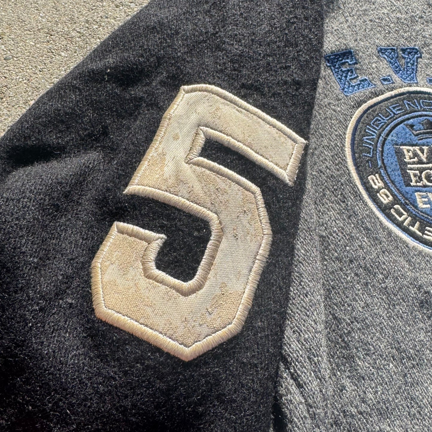 Evisu Energetics wool vintage bomber jacket