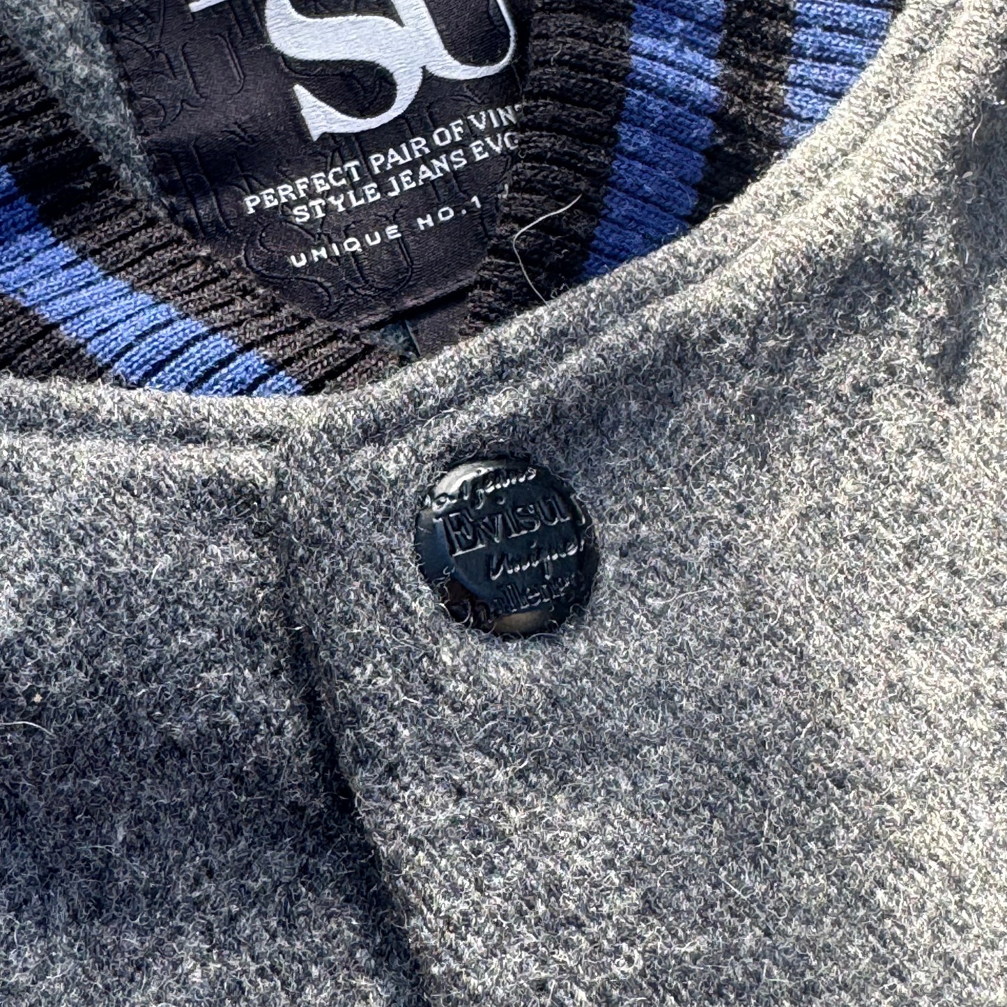 Evisu Energetics wool vintage bomber jacket