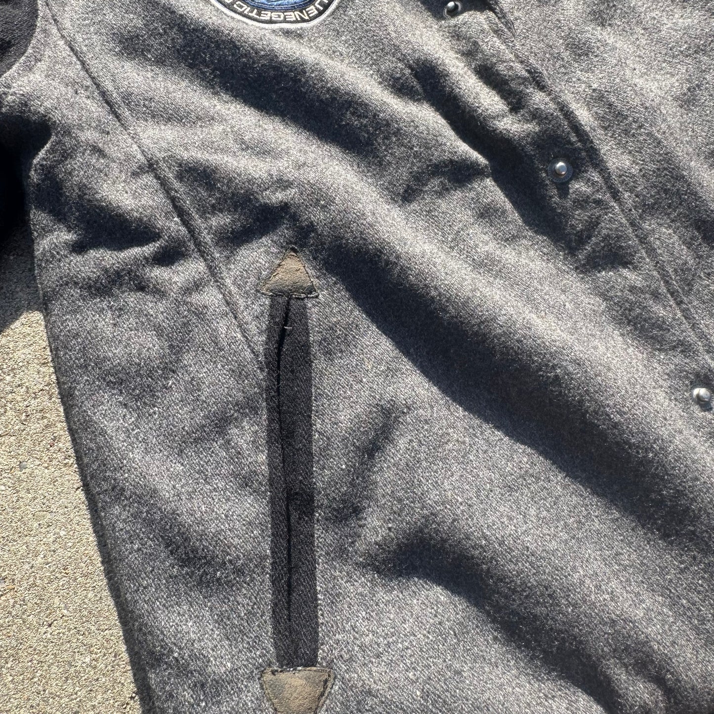Evisu Energetics wool vintage bomber jacket