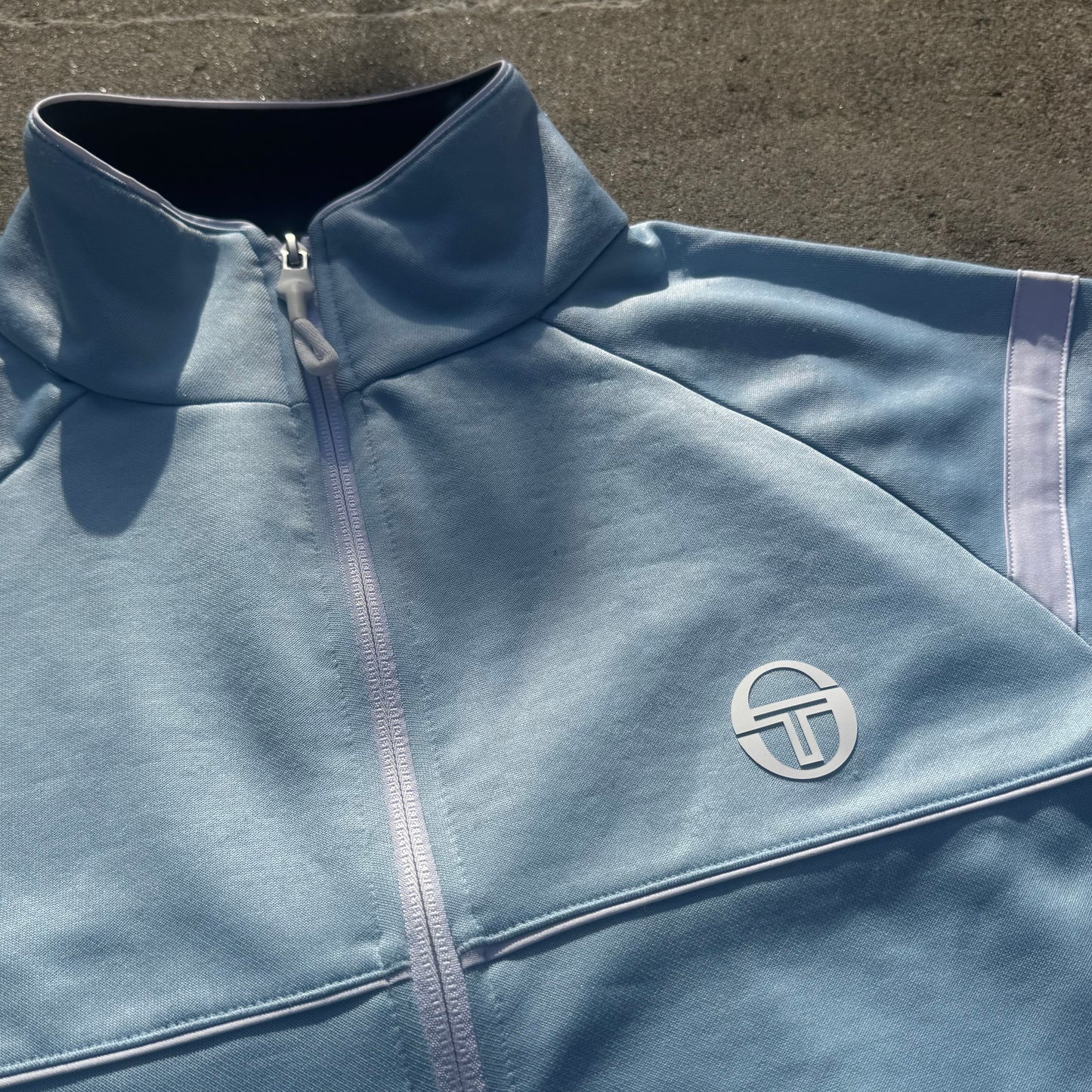 Sergio Tacchini baby blue sports track jacket