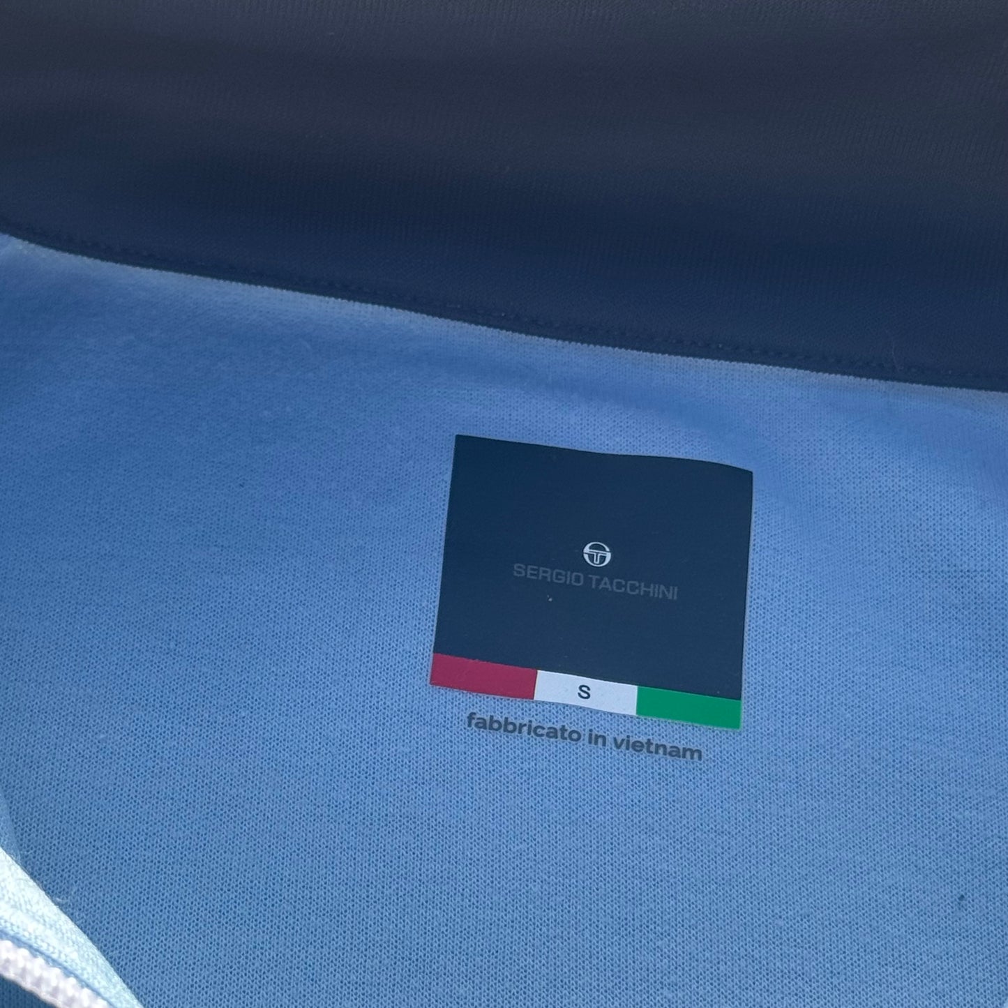 Sergio Tacchini baby blue sports track jacket