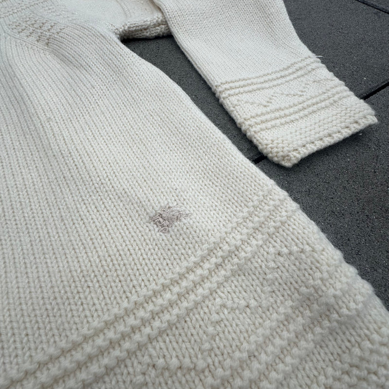 Detailansicht: Sourced limited accessories and clothes Burberry London knitted wool sweatshirt – Logo, Nähte oder Material