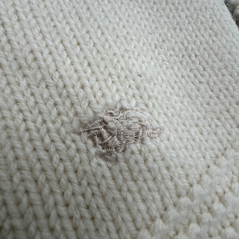 Detailansicht: Sourced limited accessories and clothes Burberry London knitted wool sweatshirt – Logo, Nähte oder Material