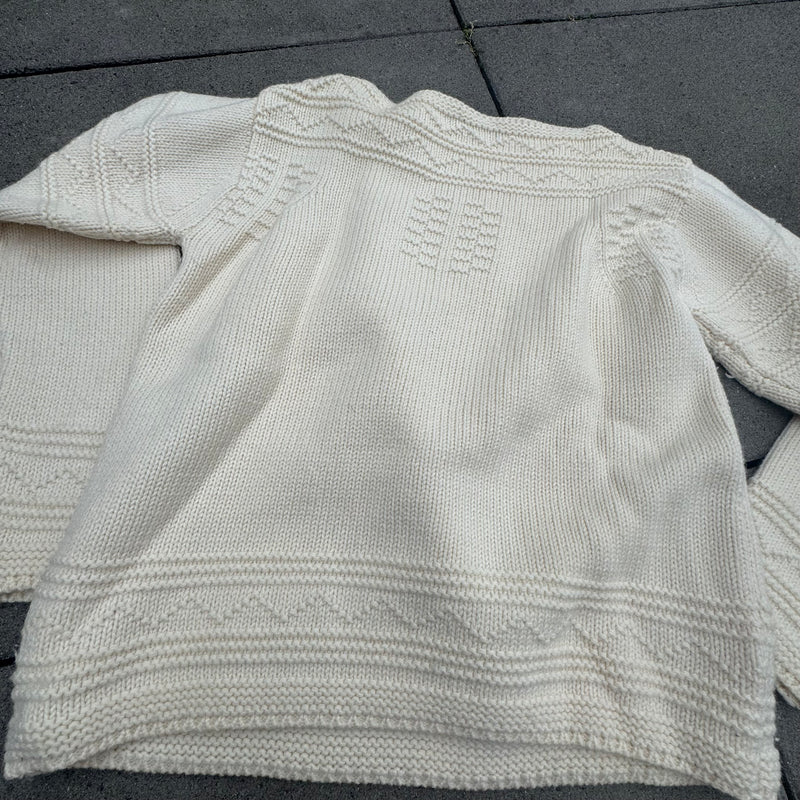 Detailansicht: Sourced limited accessories and clothes Burberry London knitted wool sweatshirt – Logo, Nähte oder Material