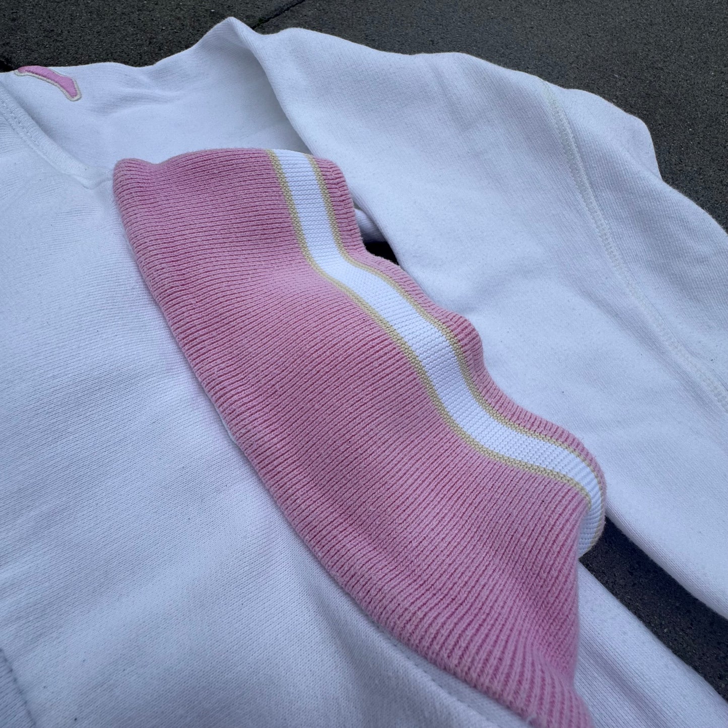 Capri Italia white and pink Kappa sweatshirt