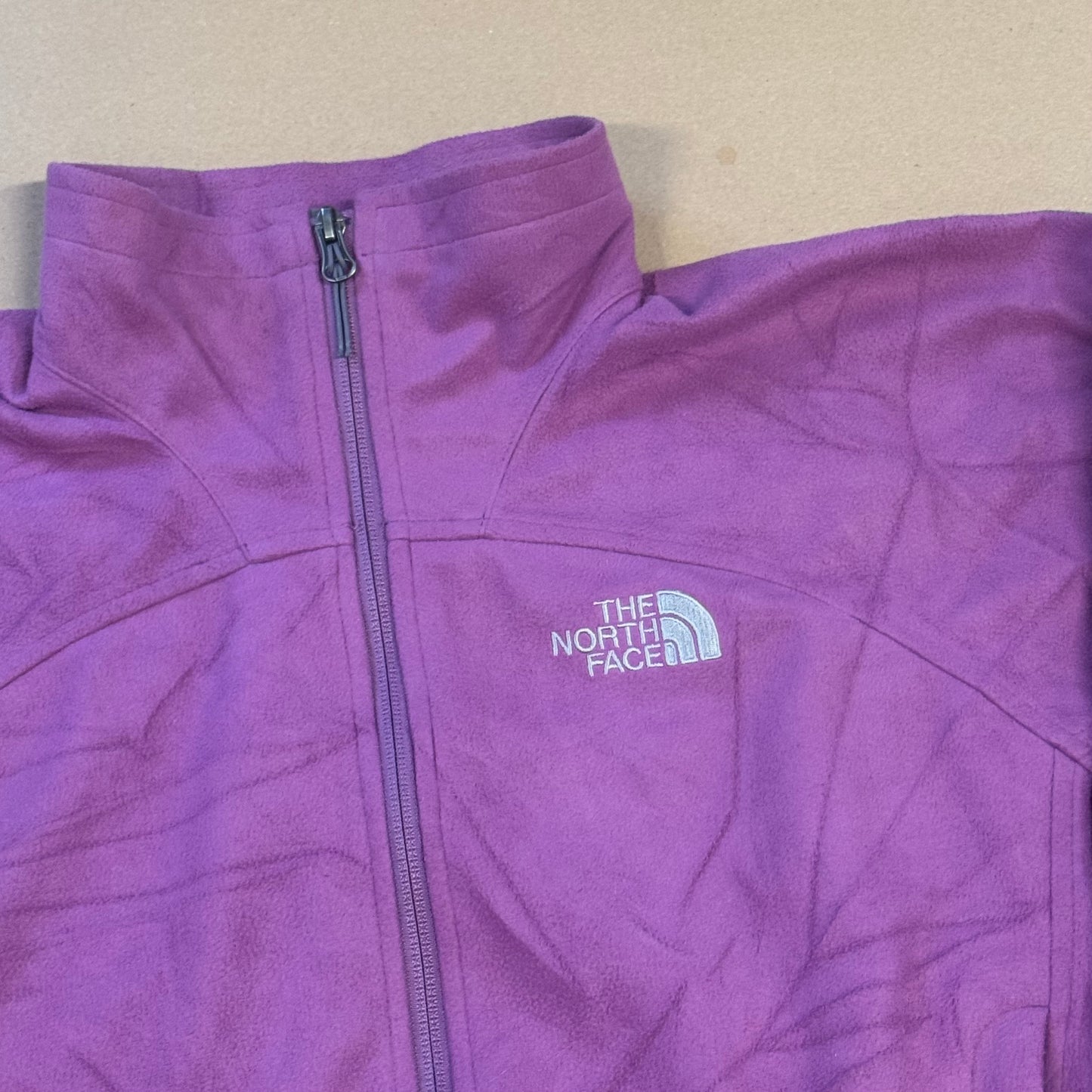 The North Face Windwall pink fleece jacket