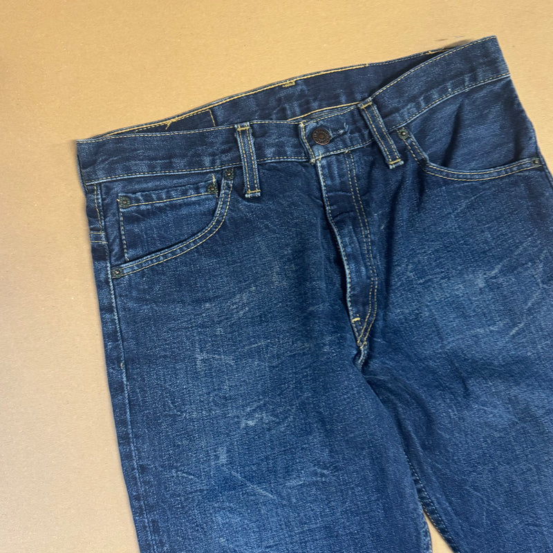 Detailansicht: Sourced limited accessories and clothes Levi Strauss wide leg vintage denim jeans – Logo, Nähte oder Material