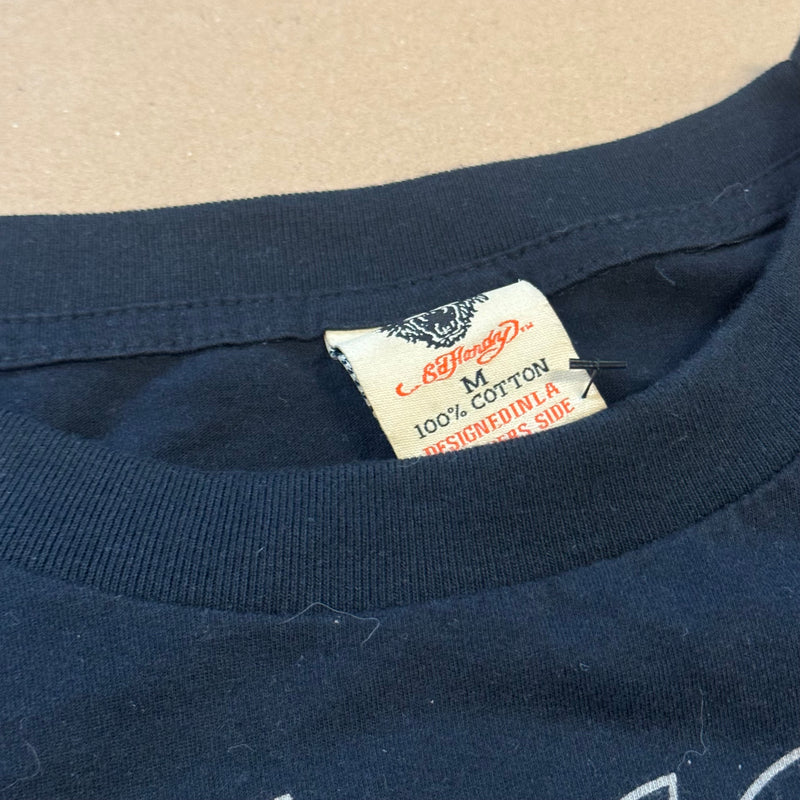 Detailansicht: Sourced limited accessories and clothes Ed Hardy vintage tiger y2k rhinestones shirt – Logo, Nähte oder Material