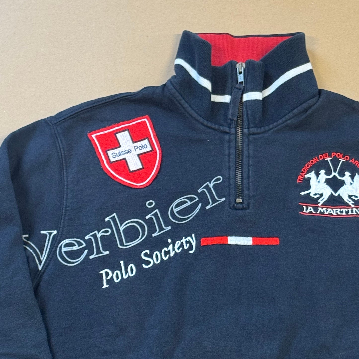 La Martina Verbier Swiss polo vintage quarter-zip