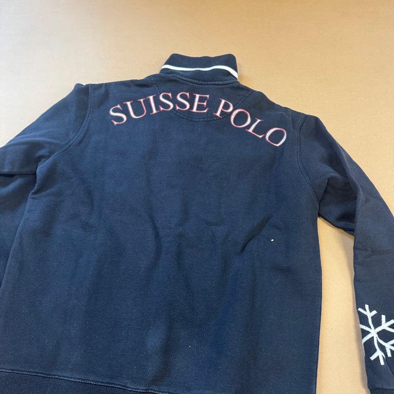 Detailansicht: Sourced limited accessories and clothes La Martina Verbier Swiss polo vintage quarter-zip – Logo, Nähte oder Material
