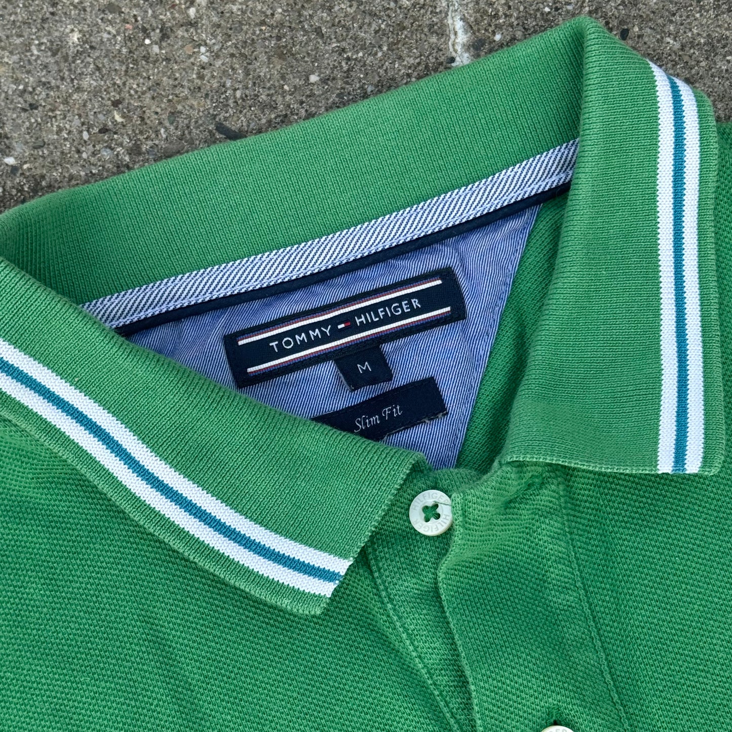 Tommy Hilfiger green classic poloshirt