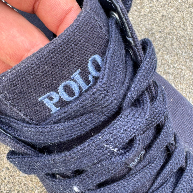 Detailansicht: Sourced limited accessories and clothes Polo Ralph Lauren classic summer shoes – Logo, Nähte oder Material
