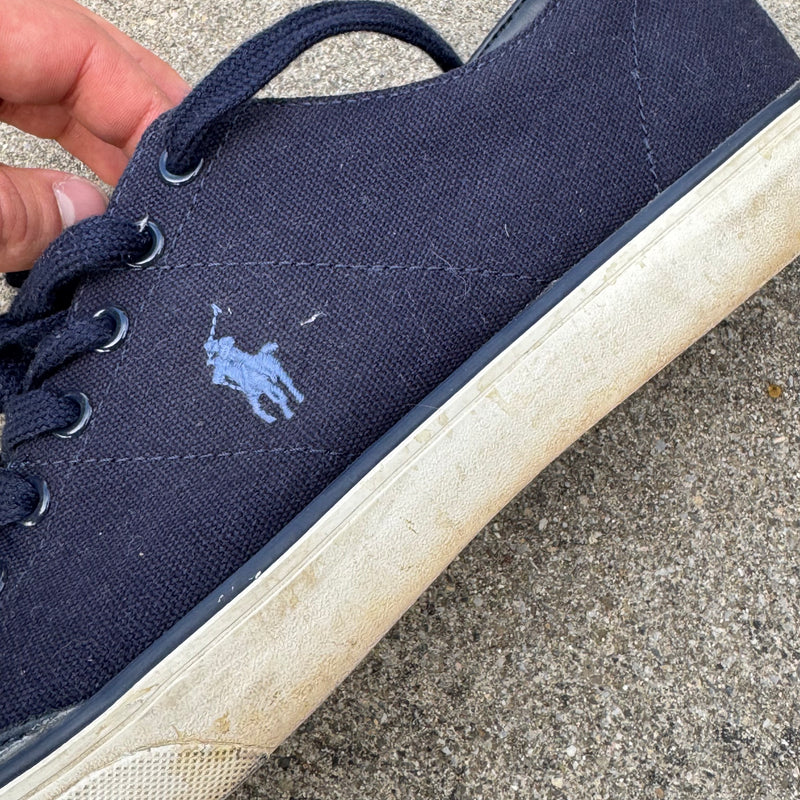 Detailansicht: Sourced limited accessories and clothes Polo Ralph Lauren classic summer shoes – Logo, Nähte oder Material