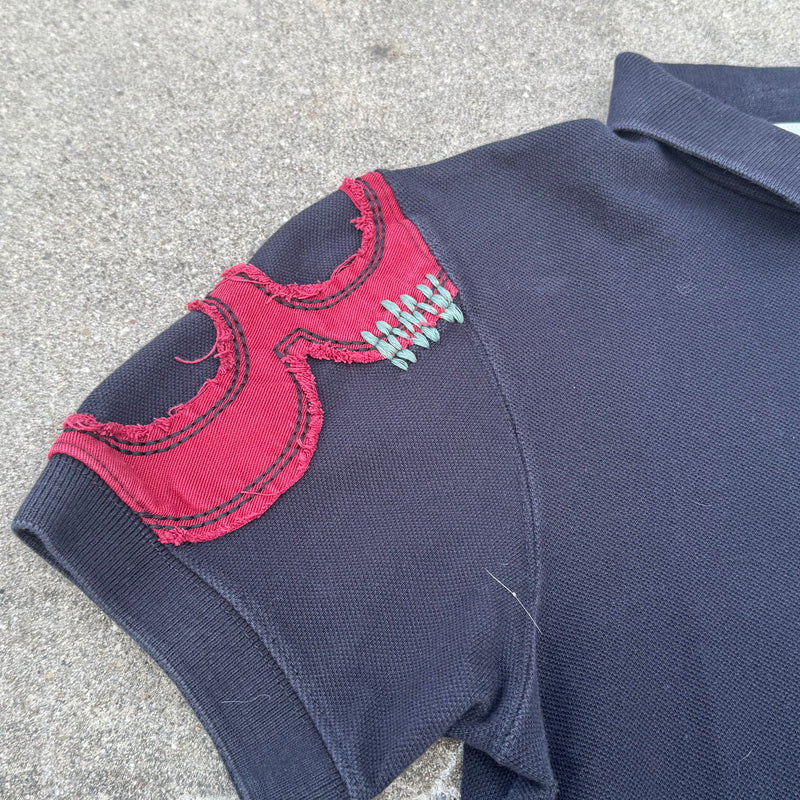 Detailansicht: Sourced limited accessories and clothes La Martina Buenos Aires vintage poloshirt – Logo, Nähte oder Material