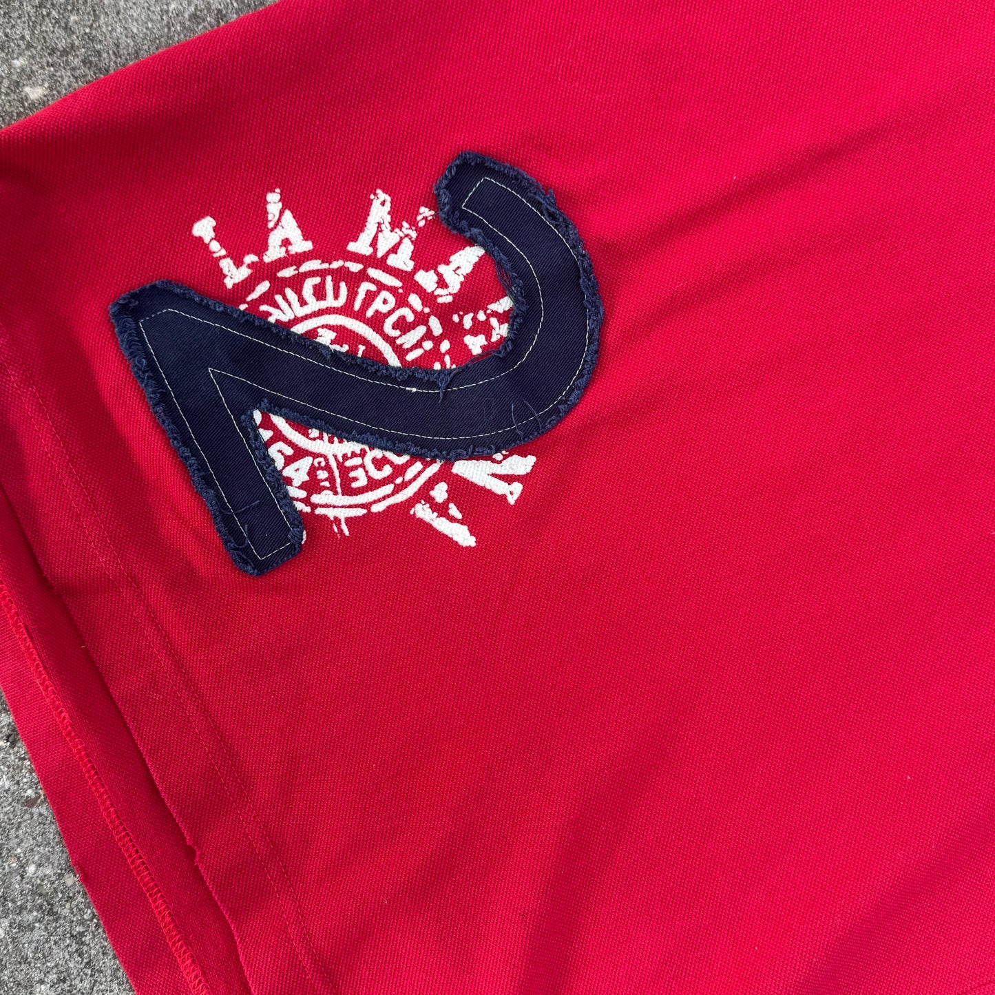 La Martina Buenos Aires red vintage poloshirt