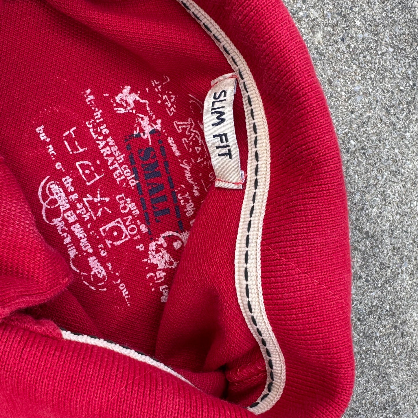 La Martina Buenos Aires red vintage poloshirt