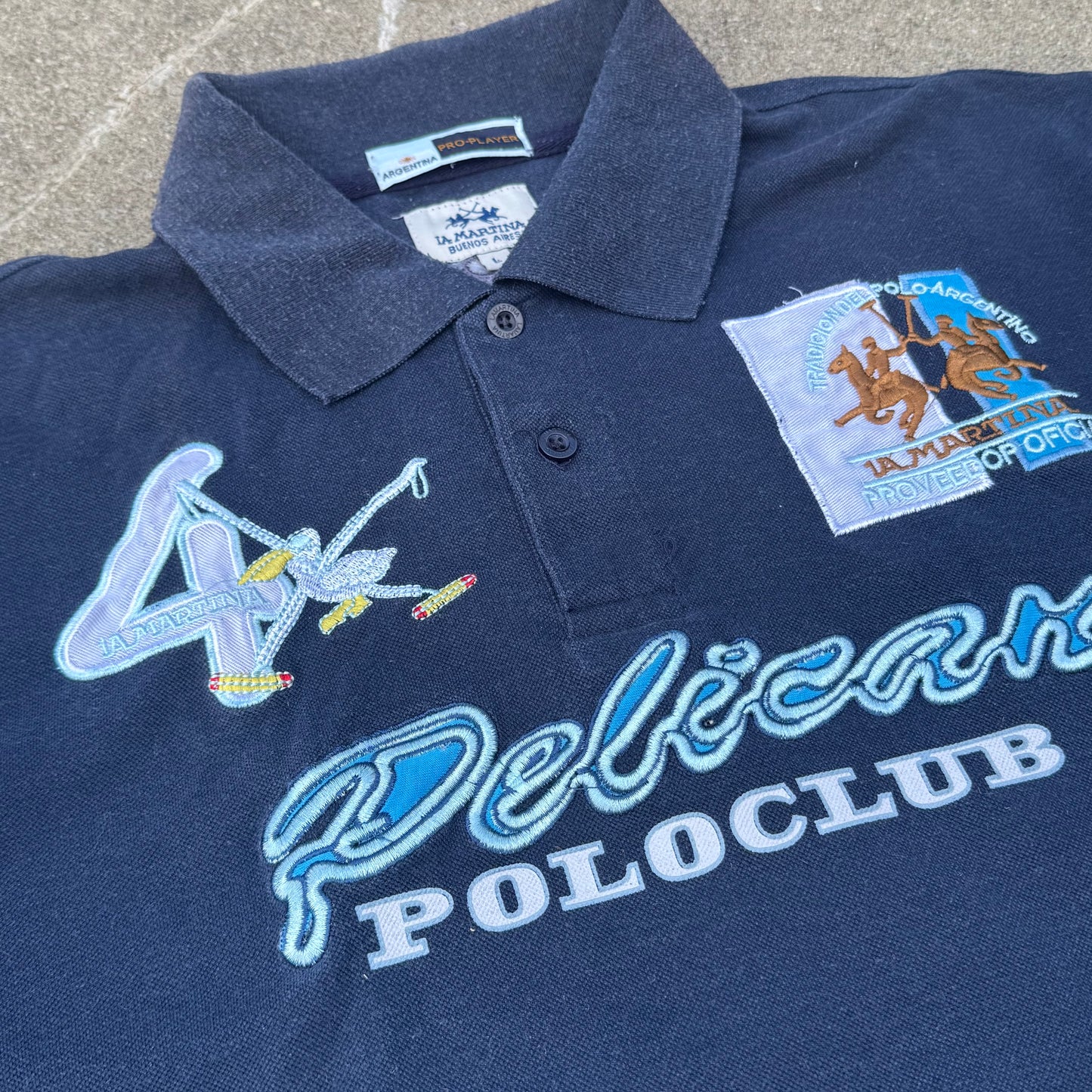 La Martina Pelican longsleeve polo vintage
