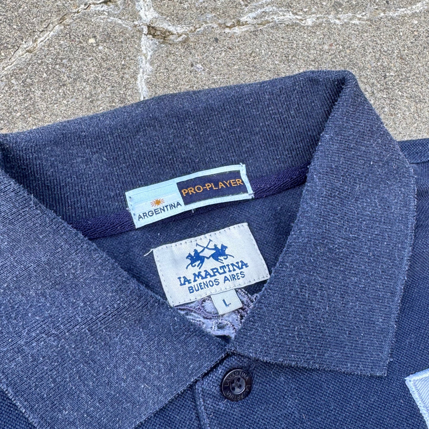 La Martina Pelican longsleeve polo vintage