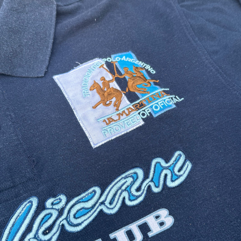 Detailansicht: Sourced limited accessories and clothes La Martina Pelican longsleeve polo vintage – Logo, Nähte oder Material