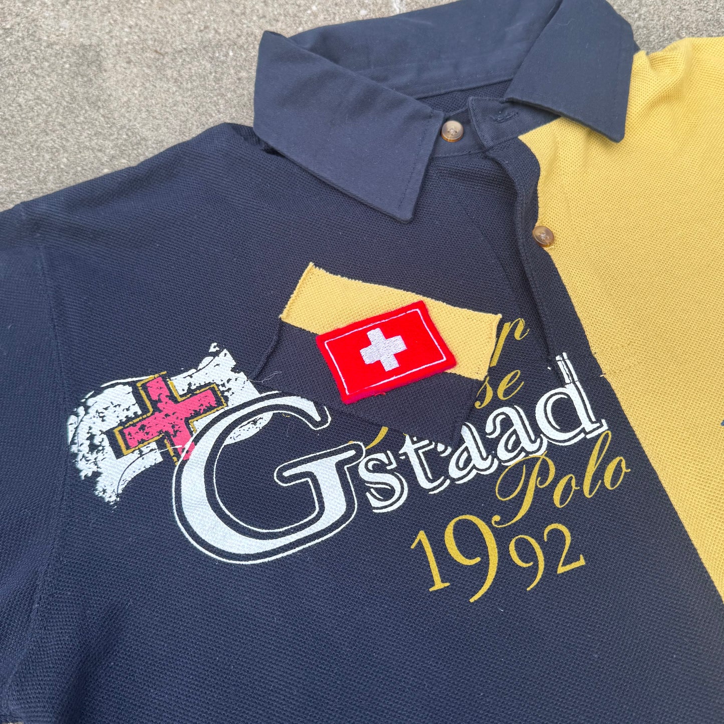 La Martina Gstaad 1992 vintage longsleeve polo